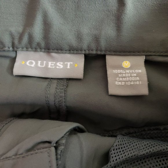 Quest Light Weight Convertible Pants Men's Sz Medium Gray - Picture 5 of 7